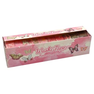 KIT COM 10 ROLOS DE FITA ADESIVA PARA TRABALHO ARTÍSTICO REF: XM-HZ0316B