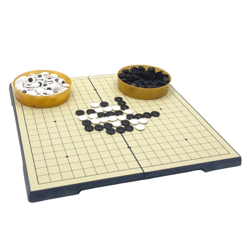 JOGO DE GO COM TABULEIRO DOBRÁVEL DE PLÁSTICO E 320 PEÇAS MAGNÉTICAS REF: AP3919 JOGO DE GO COM TABULEIRO DOBRÁVEL DE PLÁSTICO E 320 PEÇAS MAGNÉTICAS REF: AP3919