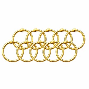 KIT COM 10 ARGOLAS 15MM DOURADAS DE METAL PARA PAPÉIS REF: AP15347-10G