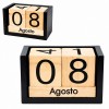 ENFEITE DE MESA MODELO CALENDÁRIO DE MADEIRA REF: AP61703