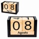 ENFEITE DE MESA MODELO CALENDÁRIO DE MADEIRA REF: AP61703