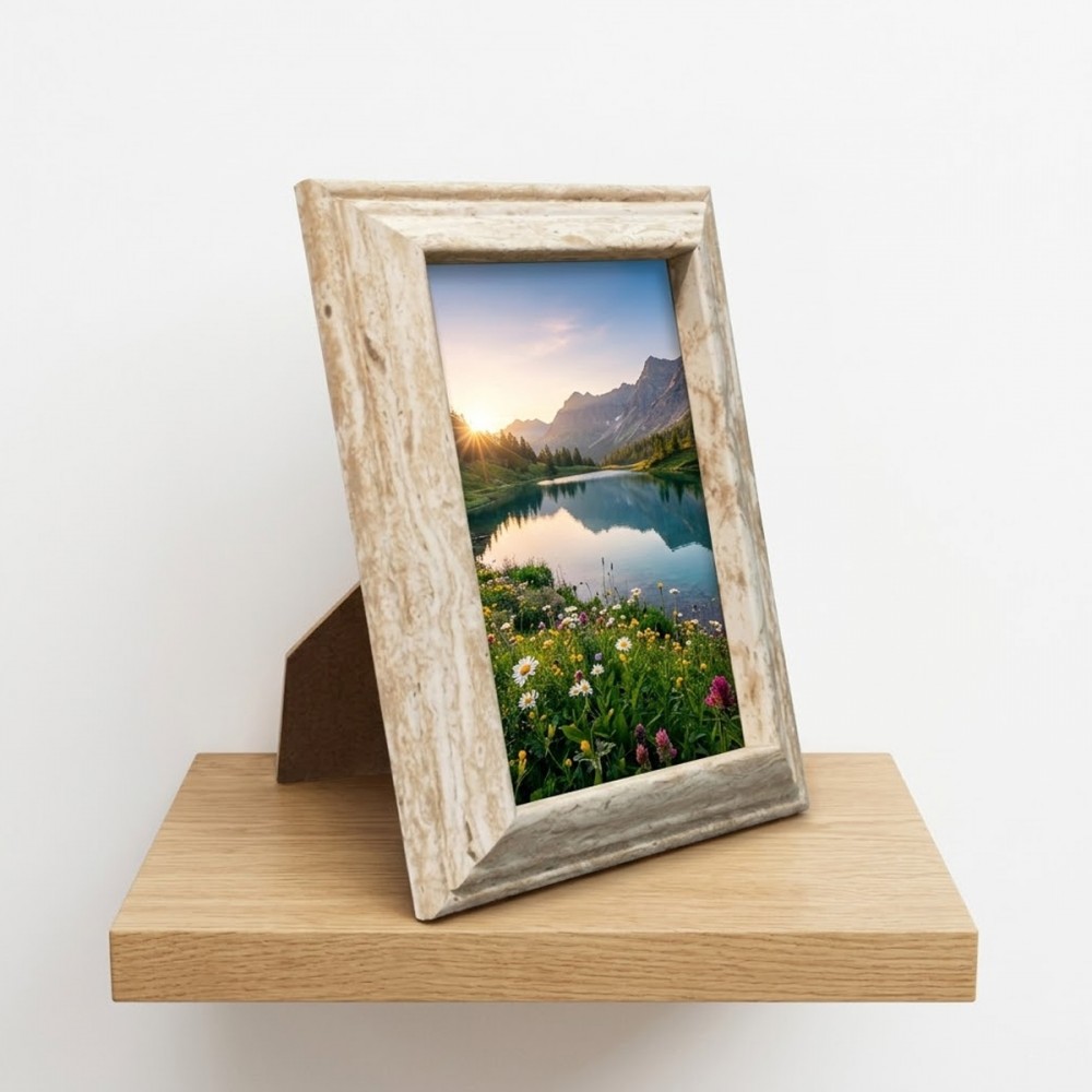 PORTA-RETRATO 15X20CM DE MADEIRA E VIDRO REF: AP735-2