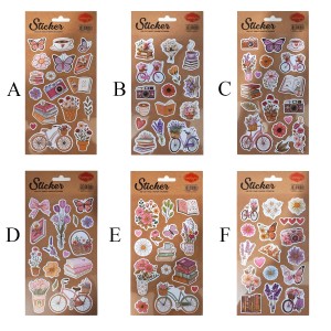 CARTELA DE ADESIVOS SORTIDOS DE PAPEL REF: APHKTF-2 CARTELA DE ADESIVOS SORTIDOS DE PAPEL REF: APHKTF-2