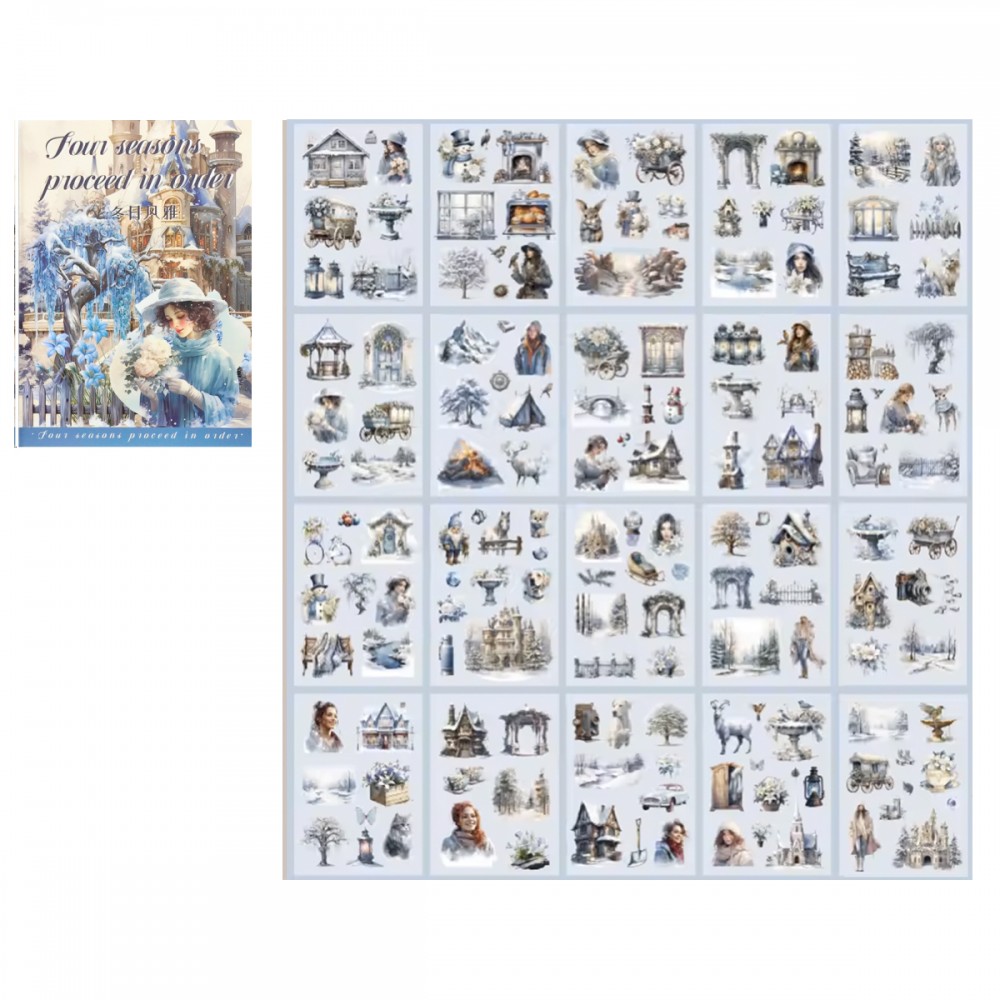 PACOTES CONTENDO 20 FOLHAS COM ADESIVOS DE PAPEL E PLÁSTICO REF: AP5351