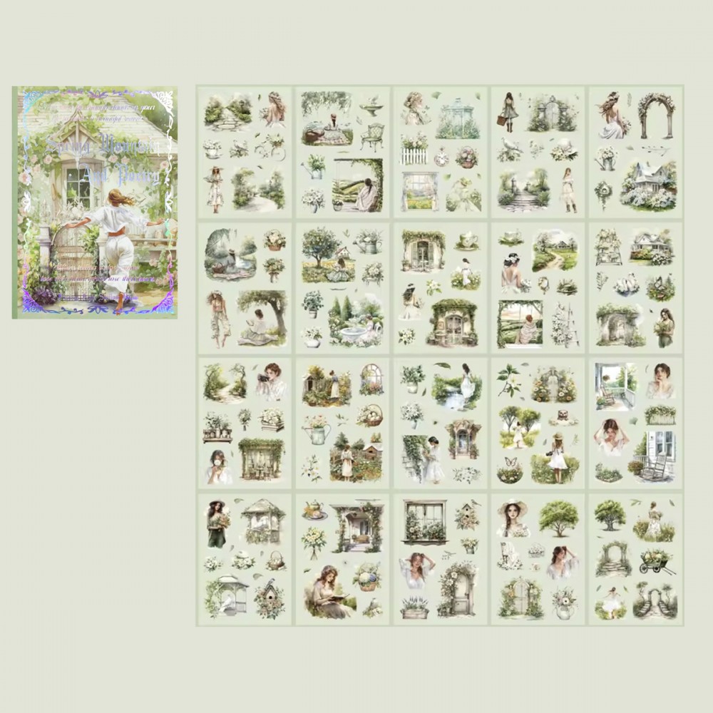 PACOTES CONTENDO 20 FOLHAS COM ADESIVOS DE PAPEL E PLÁSTICO REF: AP5391