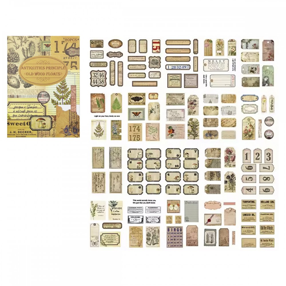 CADERNO COM 20 FOLHAS DE FIGURINHAS ADESIVAS DE PAPEL E PLÁSTICO REF: APJMPF404