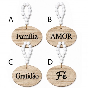 ENFEITE DECORATIVO DE PORTAS DE MADEIRA MDF REF: AP61701 