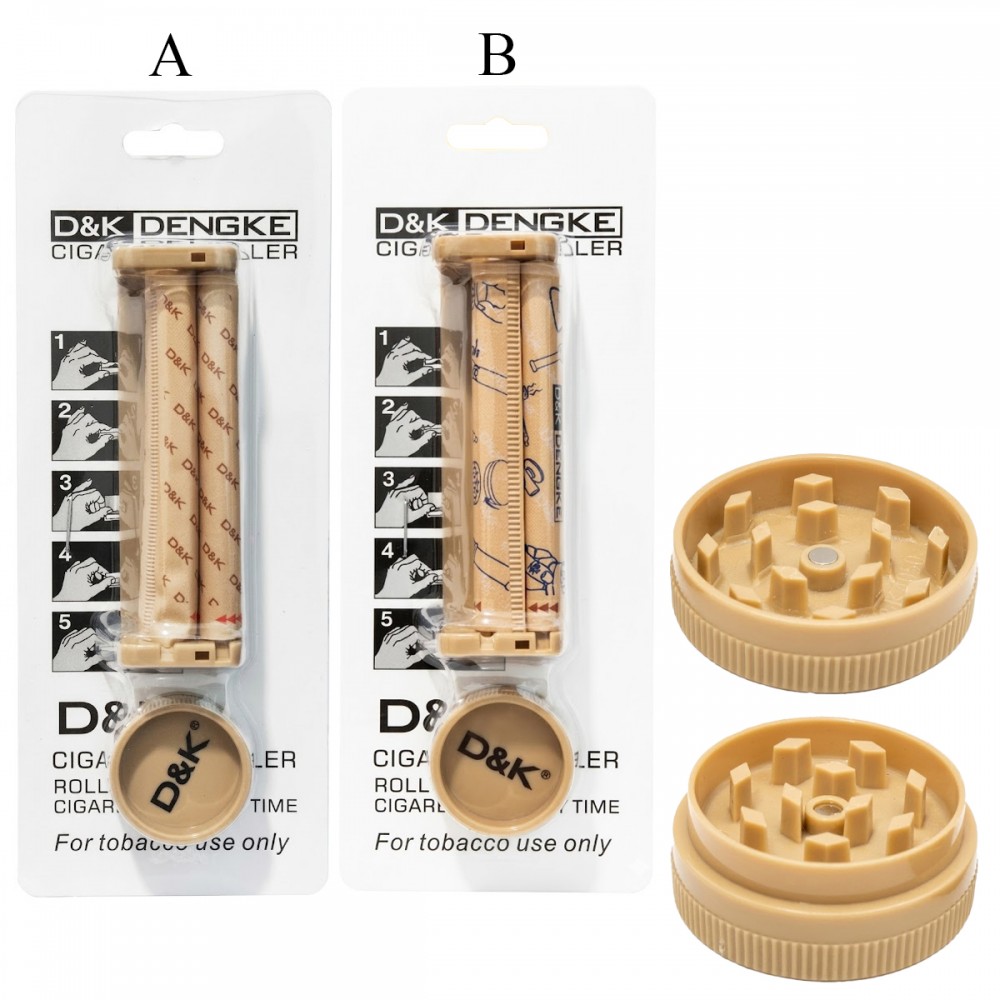 KIT DICHAVADOR DE TABACO E ENROLADOR DE PLÁSTICO REF: APB2398-1