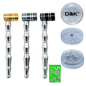 KIT DICHAVADOR E CACHIMBO PARA TABACO DE METAL E PLÁSTICO REF: APDK8872A