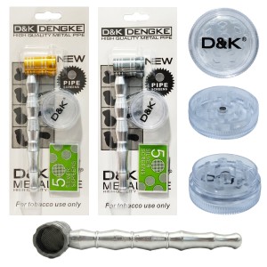 KIT DICHAVADOR E CACHIMBO PARA TABACO DE METAL E PLÁSTICO REF: APDK8872A