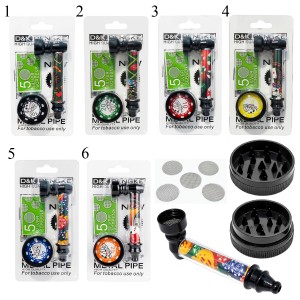 KIT CACHIMBO E DICHAVADOR PARA TABACO DE METAL E PLÁSTICO REF: APDK7151E