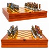 JOGO XADREZ DE MADEIRA MODELO MEDIEVAL REF: APR231-3