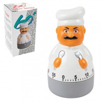 TEMPORIZADOR-TIMER ANALÓGICO DE PLÁSTICO MODELO CHEF REF: AP268-2