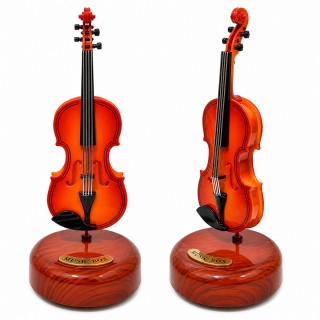ENFEITE CAIXA MUSICAL DE PLÁSTICO MODELO VIOLINO REF: AP2049