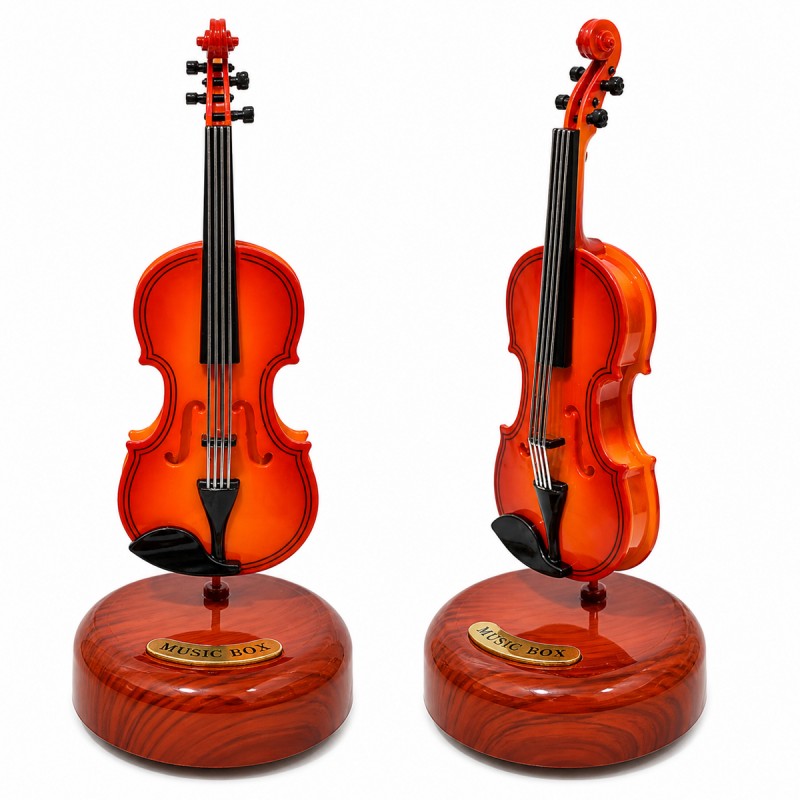 ENFEITE CAIXA MUSICAL DE PLÁSTICO MODELO VIOLINO REF: AP2049 ENFEITE CAIXA MUSICAL DE PLÁSTICO MODELO VIOLINO REF: AP2049