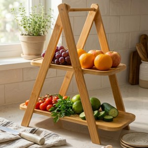 PETISQUEIRA DE 2 ANDARES DE MADEIRA REF: AP673B07