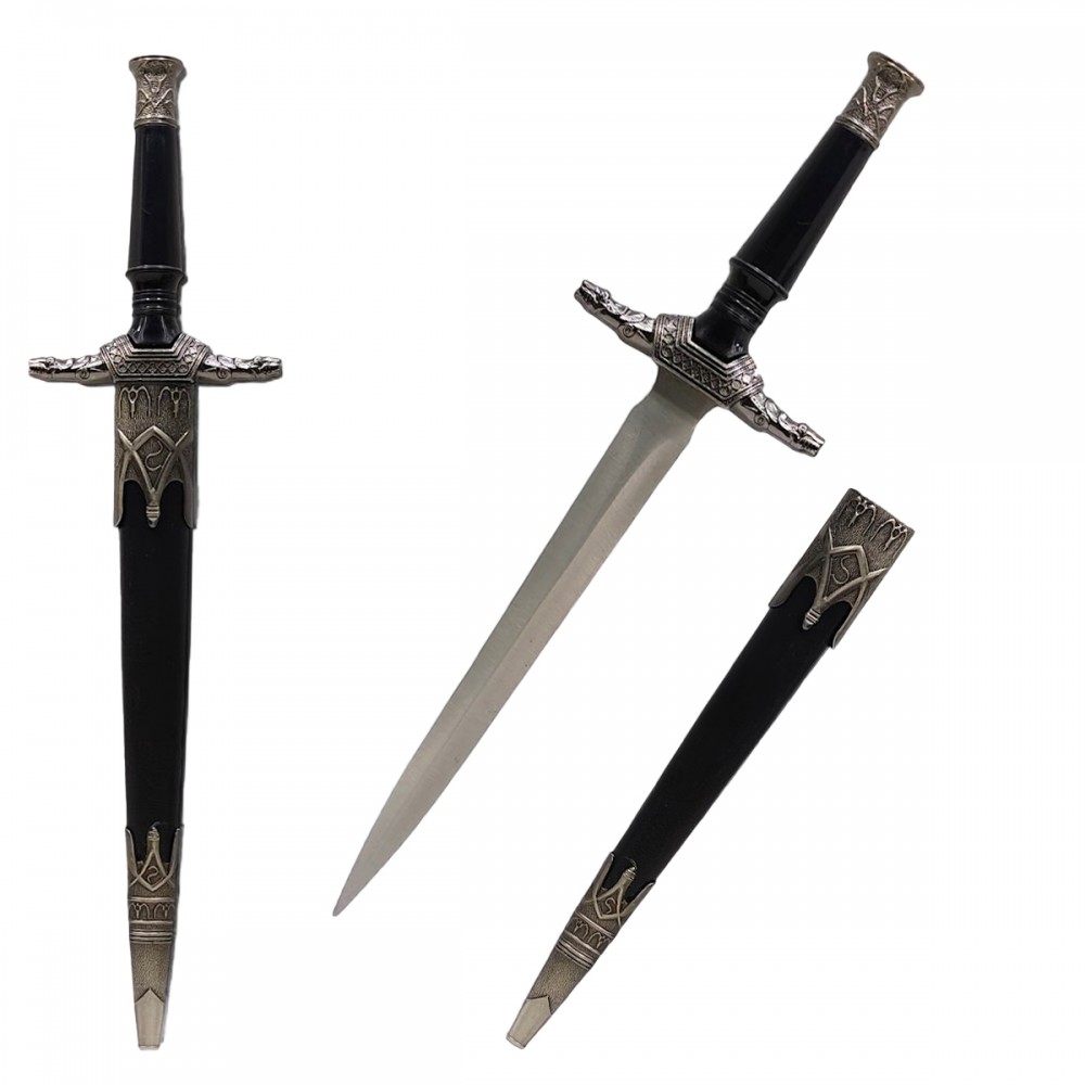 ADAGA DECORATIVA DE METAL COM LÂMINA SEM CORTE REF: PFL25224 ADAGA DECORATIVA DE METAL COM LÂMINA SEM CORTE REF: PFL25224