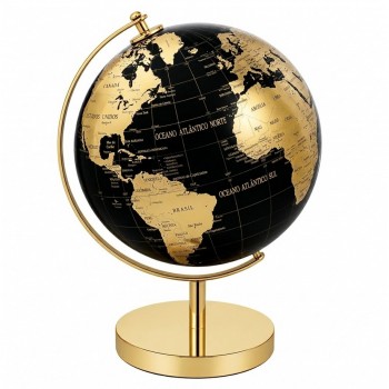 ENFEITE DE MESA MODELO GLOBO TERRESTRE DE METAL E PLÁSTICO REF: AP142AY4-G