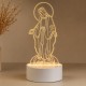 LUMINÁRIA USB MODELO NOSSA SENHORA DE PLÁSTICO COM LÂMPADA DE LED REF: AP7656L01