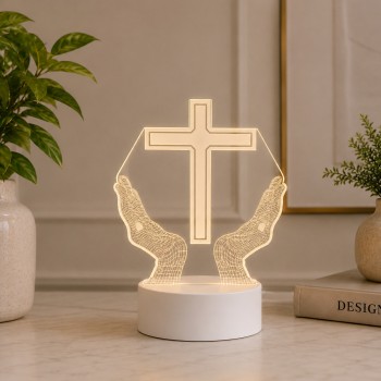 LUMINÁRIA USB MODELO MÃOS EM ORAÇÃO DE PLÁSTICO COM LÂMPADA DE LED REF: AP7656L03 LUMINÁRIA USB MODELO MÃOS EM ORAÇÃO DE PLÁSTICO COM LÂMPADA DE LED REF: AP7656L03