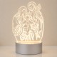 LUMINÁRIA USB MODELO SAGRADA FAMÍLIA DE PLÁSTICO COM LÂMPADA DE LED REF: AP7656L04 LUMINÁRIA USB MODELO SAGRADA FAMÍLIA DE PLÁSTICO COM LÂMPADA DE LED REF: AP7656L04
