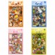 PACOTE COM 6 CARTELAS DE ADESIVOS SORTIDOS EM PLÁSTICO REF: APQSMJ