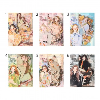 PACOTE COM 6 ADESIVOS SORTIDOS EM PLÁSTICO REF: APSHSP