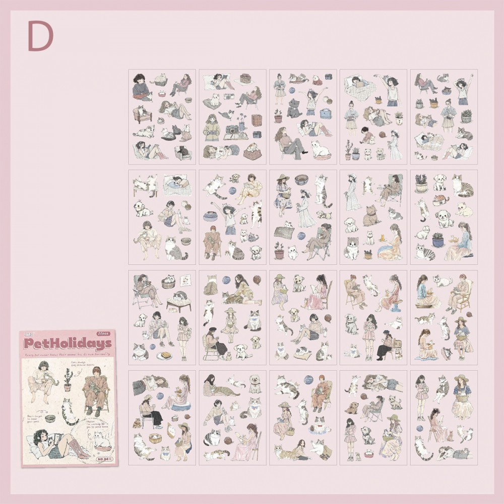 CADERNO COM 20 FOLHAS DE ADESIVOS  SORTIDOS DE PLÁSTICO REF: APSXNH