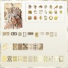 KIT DE SCRAPBOOK E PAPELARIA DECORATIVA COM 100 PEÇAS DE PAPEL REF: APYFZX