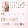 KIT DE SCRAPBOOK E PAPELARIA DECORATIVA COM 100 PEÇAS DE PAPEL REF: APYFZX