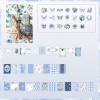KIT DE SCRAPBOOK E PAPELARIA DECORATIVA COM 100 PEÇAS DE PAPEL REF: APYFZX