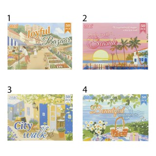 BLOCO DE PAPEL DECORATIVO PARA SCRAPBOOK COM 50 FOLHAS REF: APZYHG