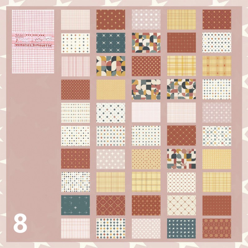 BLOCO DE PAPEL DECORATIVO PARA SCRAPBOOK COM 50 FOLHAS REF: APQXSX