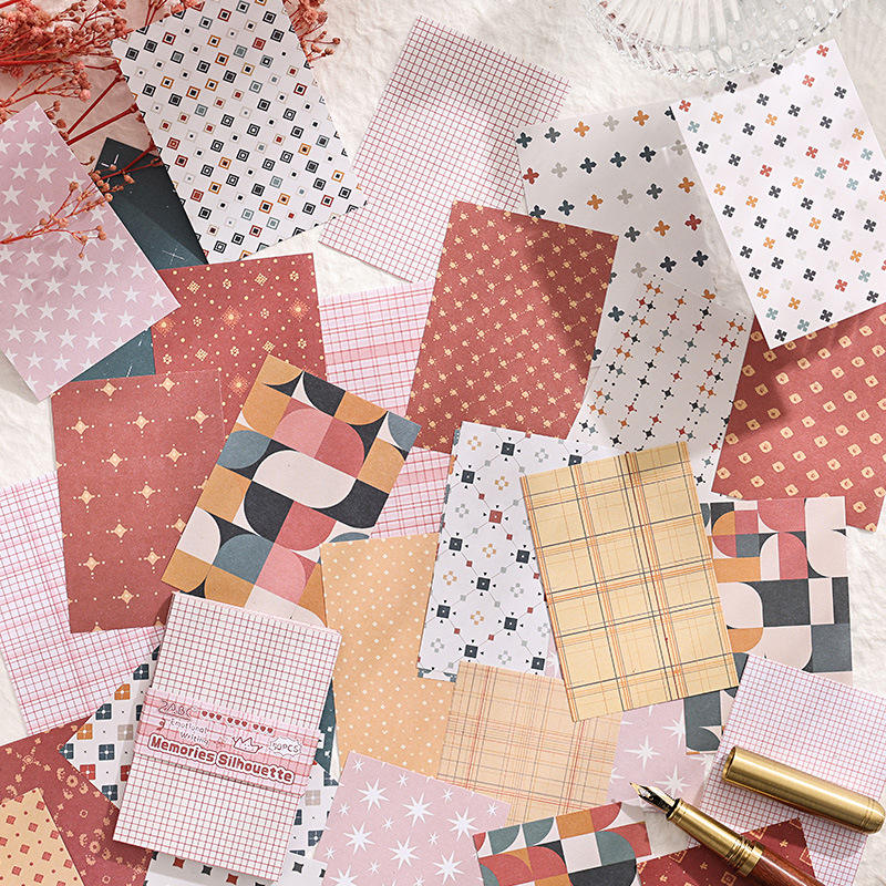 BLOCO DE PAPEL DECORATIVO PARA SCRAPBOOK COM 50 FOLHAS REF: APQXSX