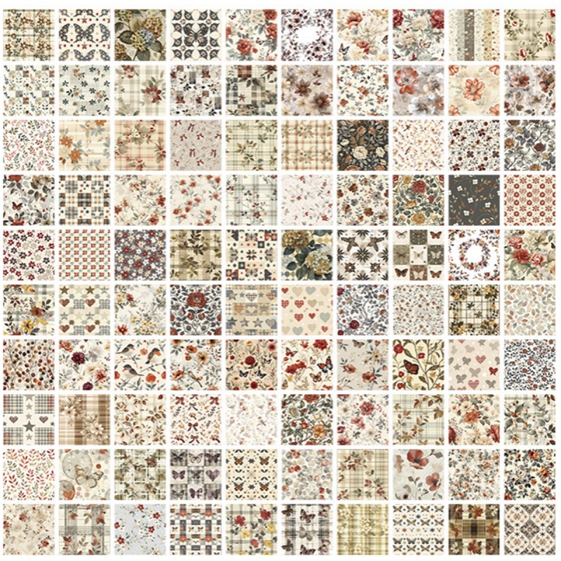 BLOCO DE PAPEL DECORATIVO PARA SCRAPBOOK COM 50 FOLHAS REF: APMHMY
