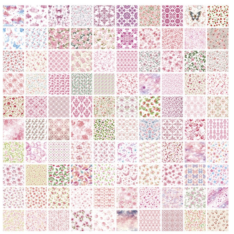 BLOCO DE PAPEL DECORATIVO PARA SCRAPBOOK COM 50 FOLHAS REF: APMHMY
