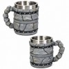 CANECA DE METAL E RESINA DE PVC COM ALÇA 400ML REF: AP675-2B