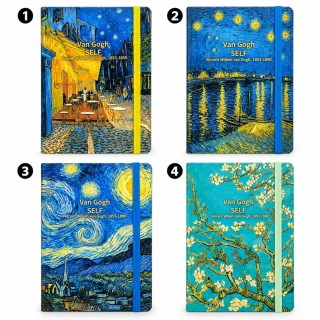 CADERNO COM 80 FOLHAS DE PAPEL PAUTADAS DE 80G/M2 MODELO VAN GOGH REF: AP971N02