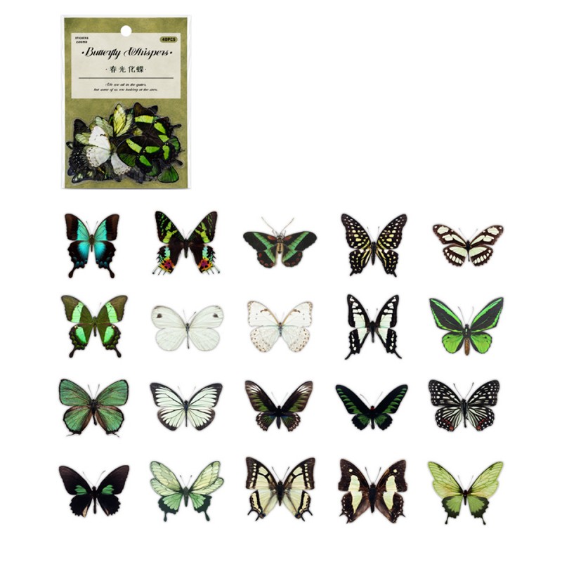 PACOTE COM 40 ADESIVOS SORTIDOS DE PLÁSTICO REF: APTDQZ6