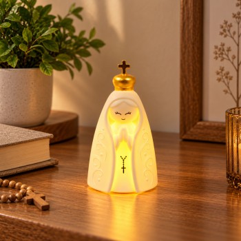 LUMINÁRIA DECORATIVA DE PLÁSTICO MODELO NOSSA SENHORA REF: AP733D01