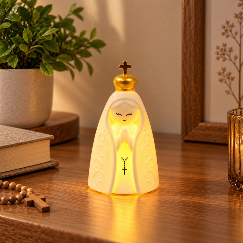 LUMINÁRIA DECORATIVA DE PLÁSTICO MODELO NOSSA SENHORA REF: AP733D01 LUMINÁRIA DECORATIVA DE PLÁSTICO MODELO NOSSA SENHORA REF: AP733D01