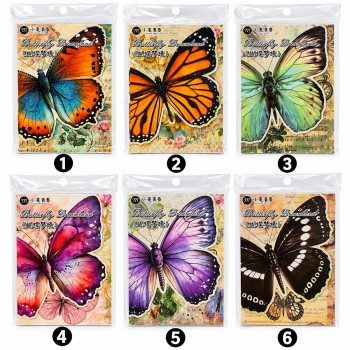 PACOTE COM 30 PAPÉIS DECORATIVOS 80G/M2 MODELO BORBOLETA REF: XM-TZ2933
