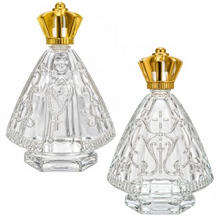 FRASCO DE VIDRO 120ML MODELO NOSSA SENHORA REF: AP34944-8