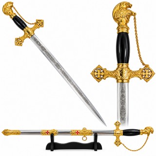 ESPADA COM LÂMINA SEM CORTE DE METAL REF: PFL16944GD