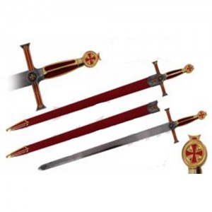 ESPADA COM LÂMINA SEM CORTE EM METAL REF: PFL199108G