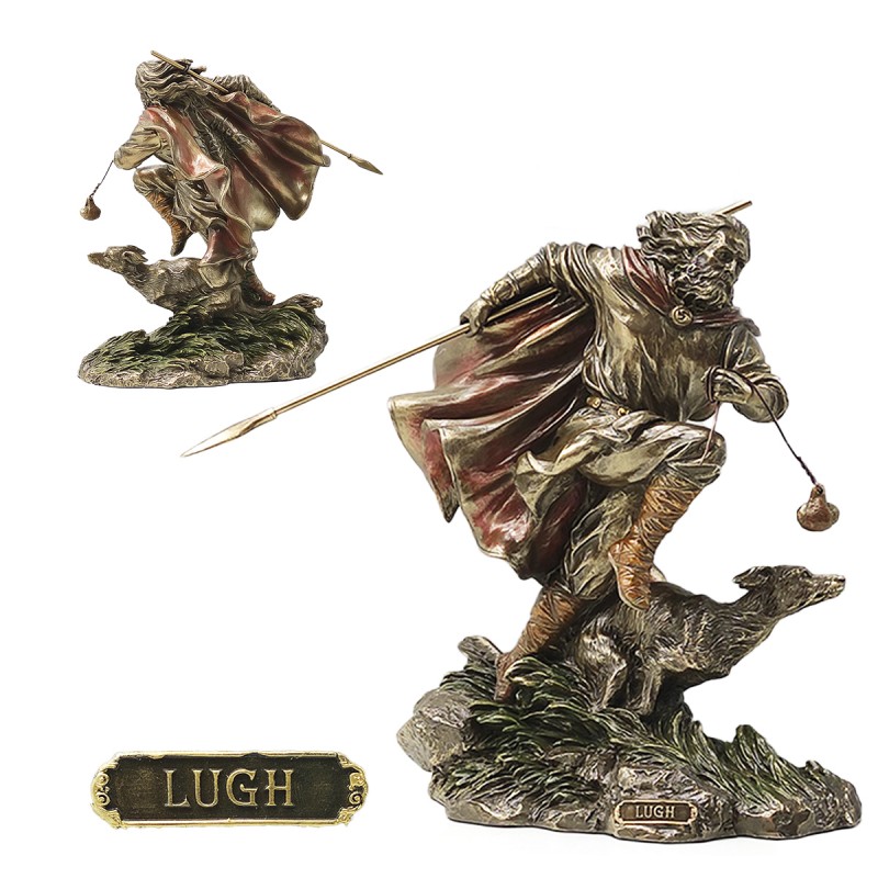 ENFEITE DE MESA MODELO LUGH DEUS CELTA EM RESINA PLÁSTICA REF: APWU77860A4