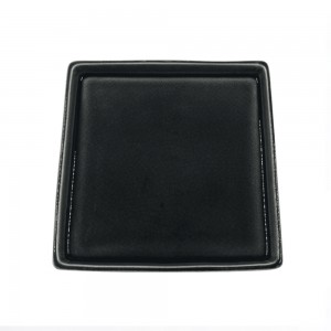 CENTRO DE MESA CINZA 18X18X2CM REF: 44444