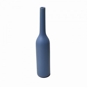 VASO DECORATIVO EM CERÂMICA COR AZUL 23CM REF: 16490