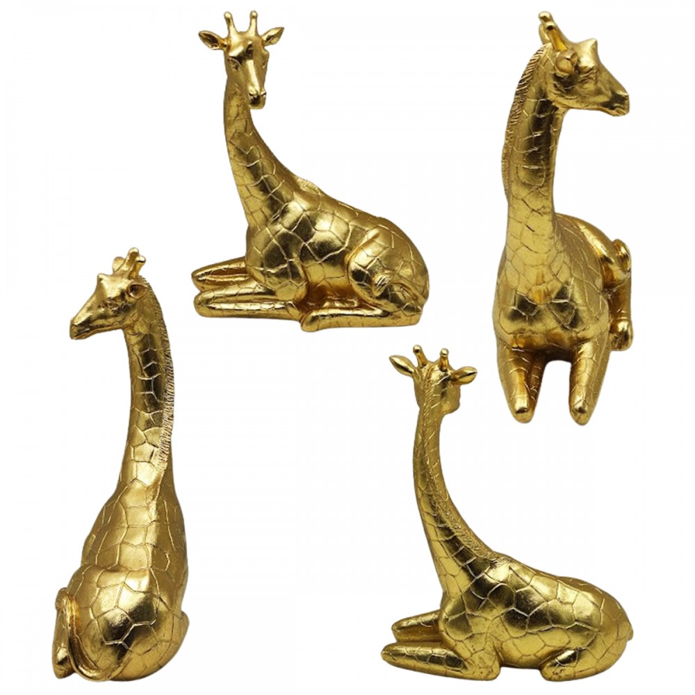 ENFEITE DECORATIVO MODELO GIRAFA EM POLIRESINA REF: 17457