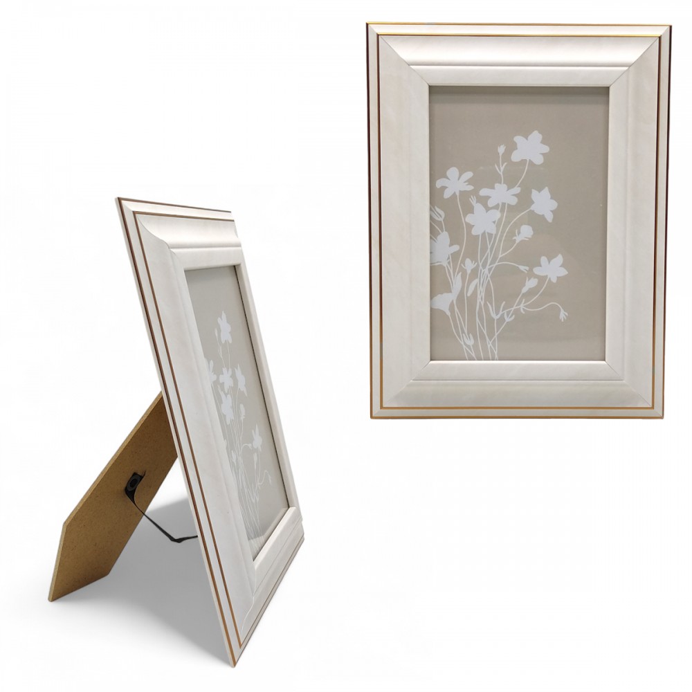 PORTA-RETRATO 10X15 DE PS E VIDRO REF: 19251